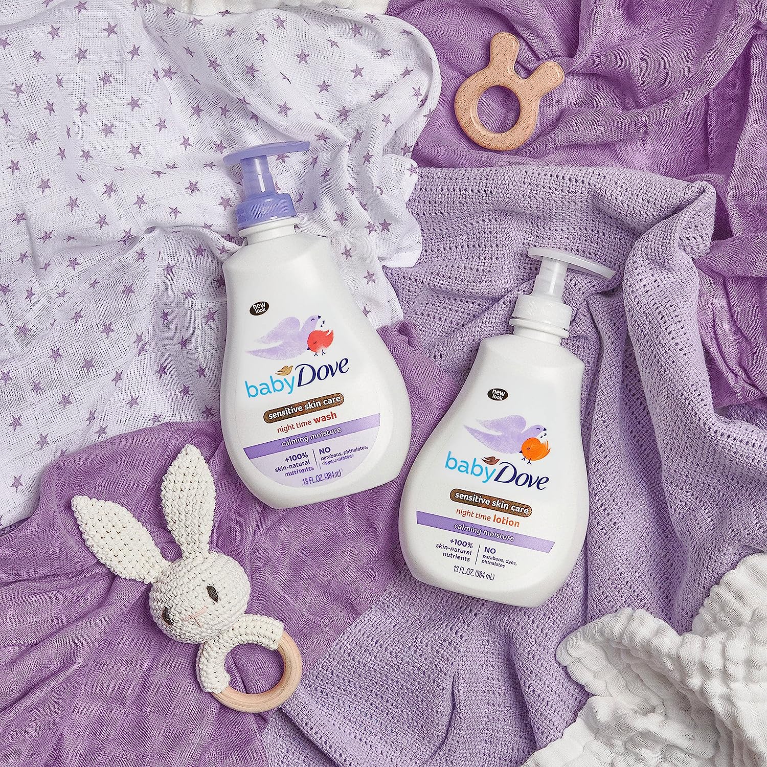 Baby Dove Sensitive Skin Care Baby Wash Calming Moisture For a Calming Baby Bath Wash Hypoallergenic and Tear-Free, Washes Away Bacteria 13 oz - Image 9